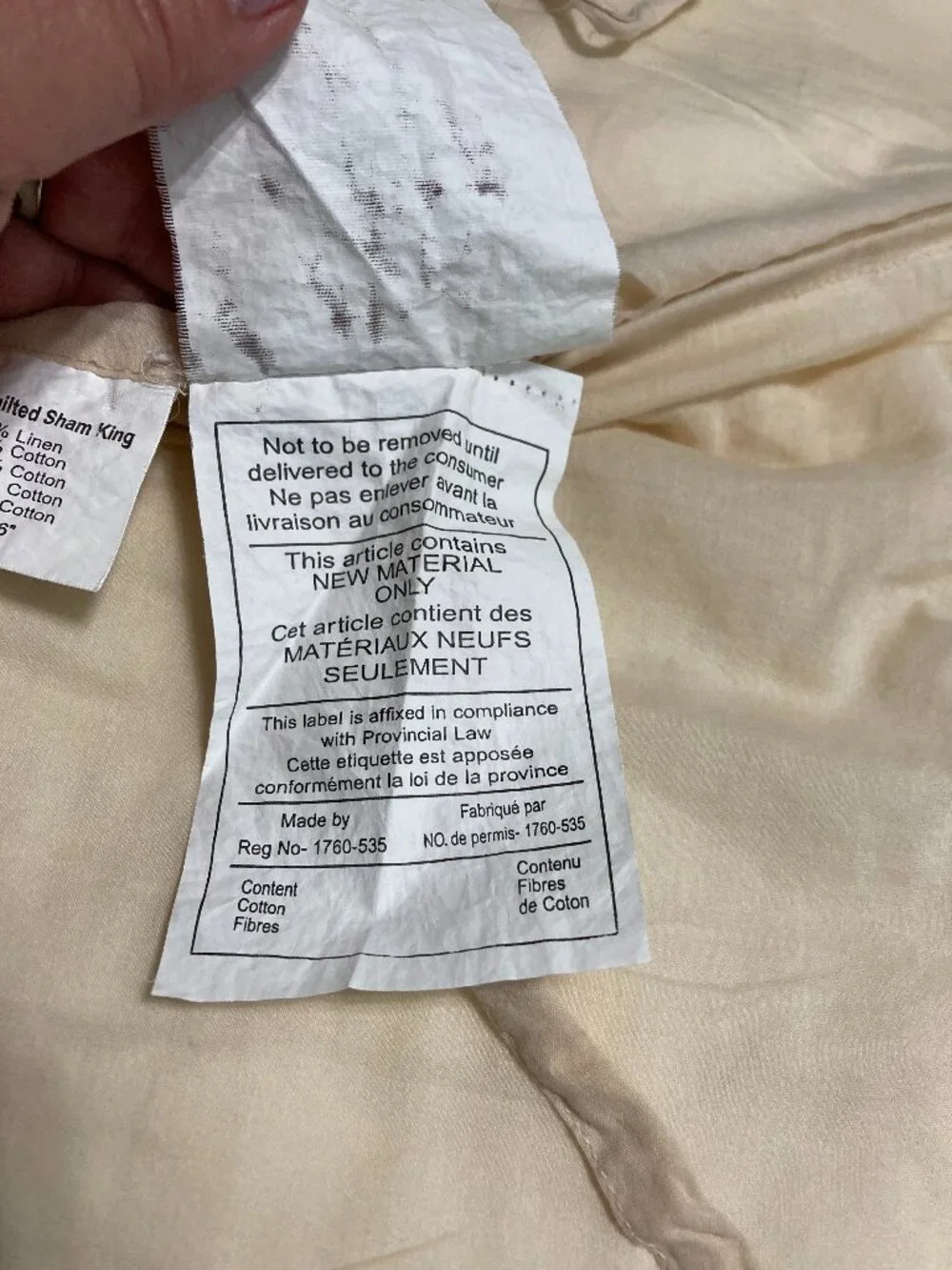 Ballard Desings Jardin Toile Quilted Sham Set Of 2 Cotton Linen Botanical Shabby